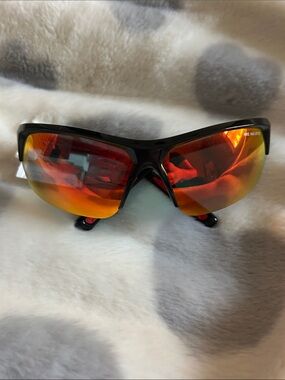 Nike Black Sport Sunglasses with Gold Mirrored Lenses